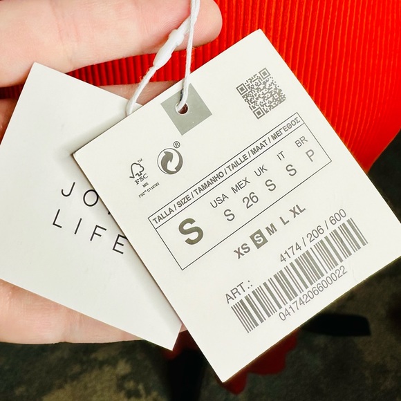 NWT! ZARA Fitted Red Strappy Ribbed Midi Dress - Picture 15 of 15